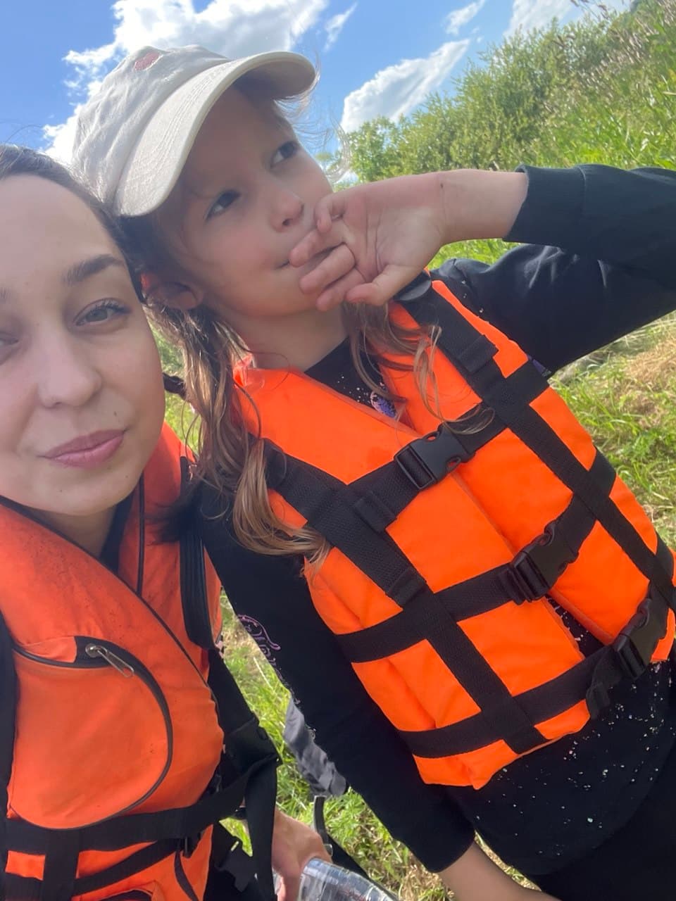 Oleksandra and her children